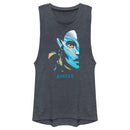 Junior's Avatar: The Way of Water Neytiri Face Logo Festival Muscle Tee