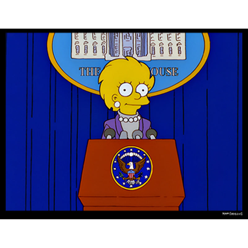 Men's The Simpsons Lisa for President Pull Over Hoodie