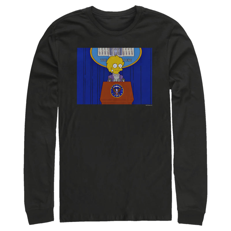 Men's The Simpsons Lisa for President Long Sleeve Shirt