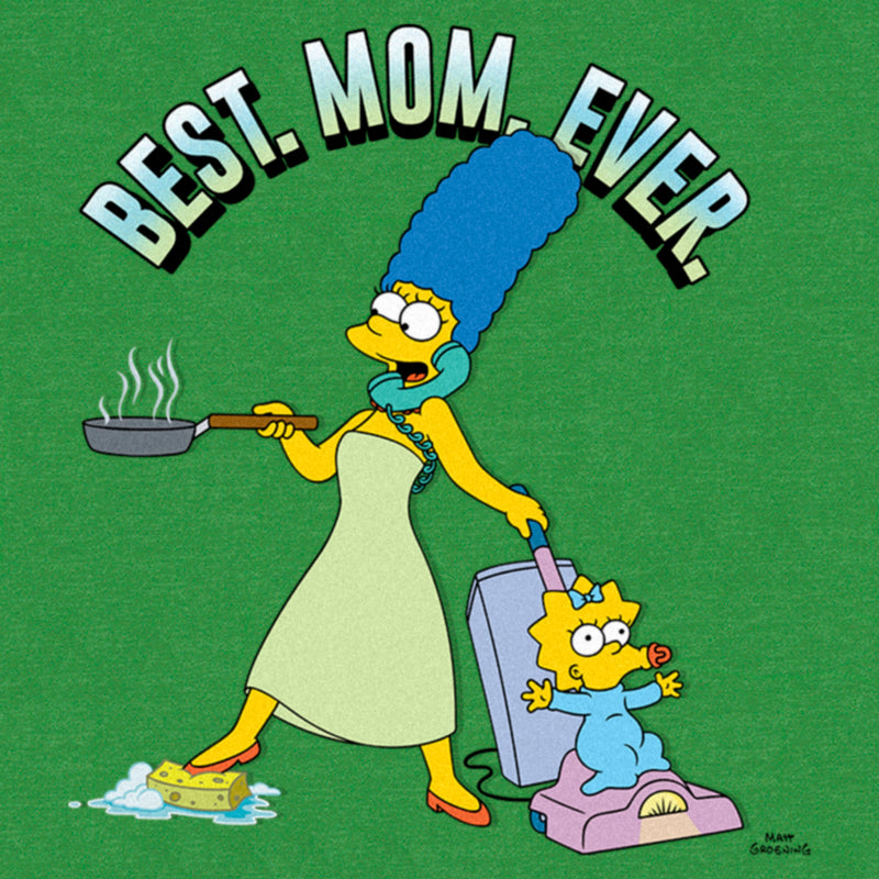 Women's The Simpsons Marge Best. Mom. Ever. Racerback Tank Top