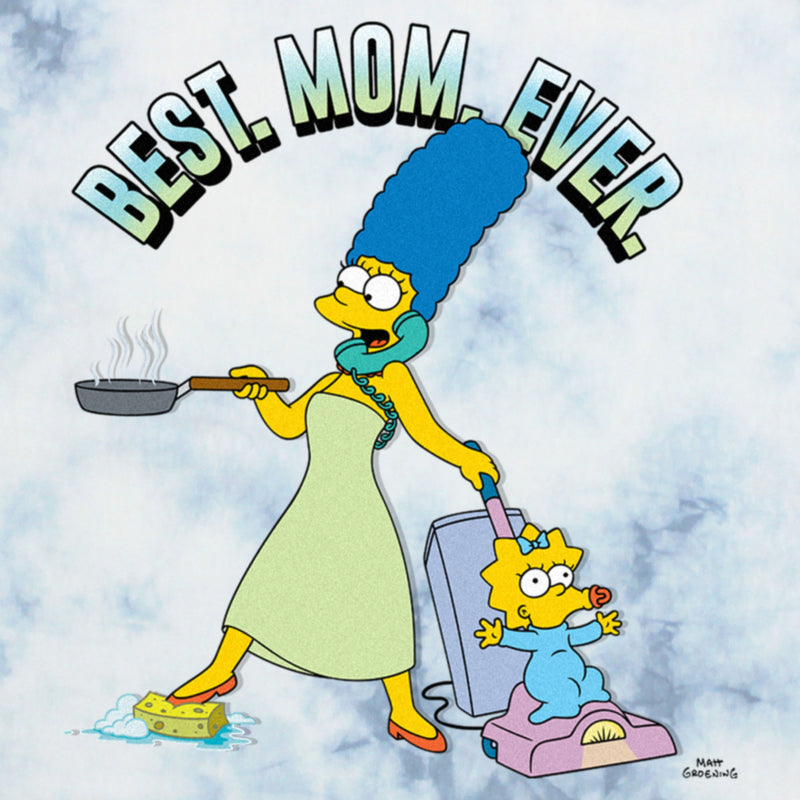 Junior's The Simpsons Marge and Maggie Best Mom Ever Quote T-Shirt