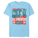 Men's The Simpsons Father's Day All American Dad Poster T-Shirt