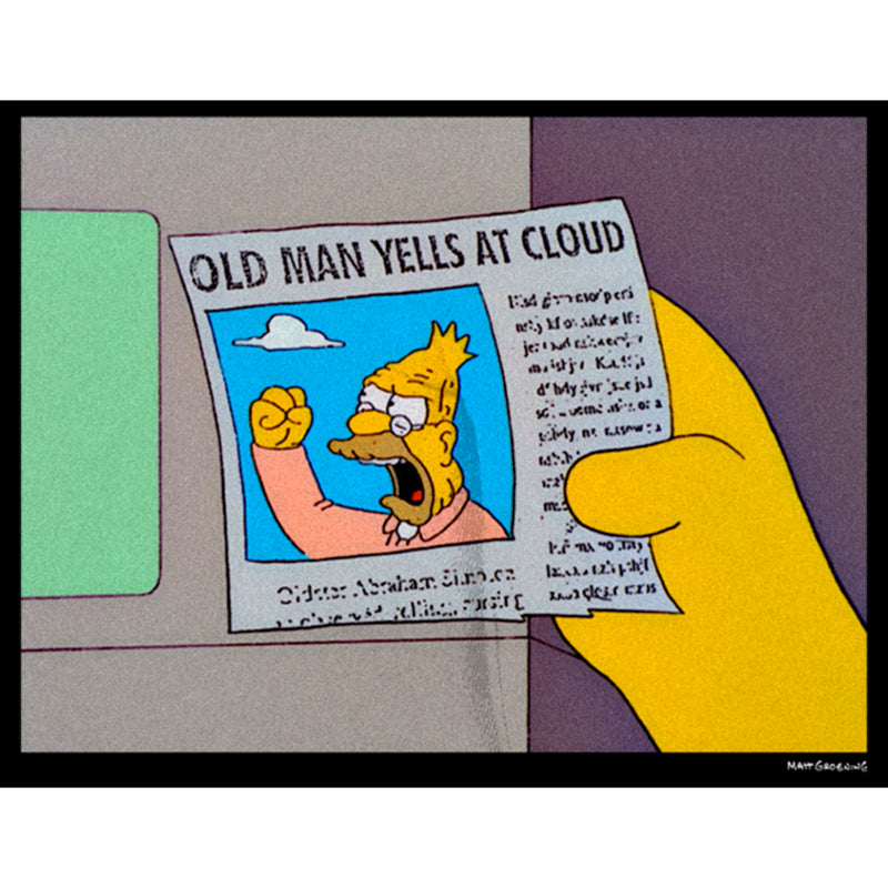 Men's The Simpsons Old Man Yells Sweatshirt