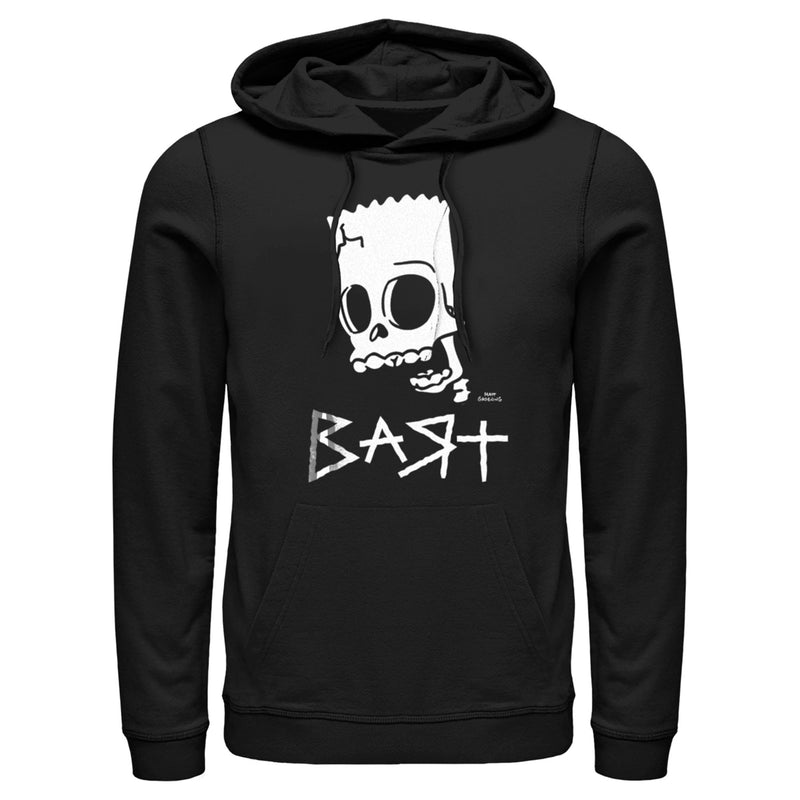 Men's The Simpsons Skeleton Bart Pull Over Hoodie