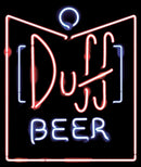 Men's The Simpsons Duff Beer Neon Sign T-Shirt