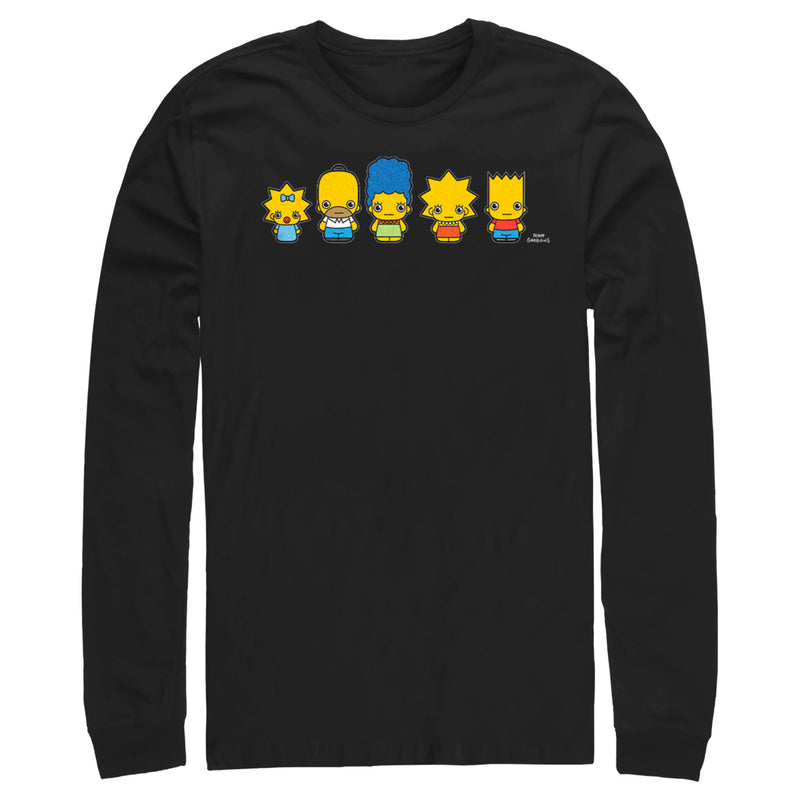 Men's The Simpsons Chibi Family Long Sleeve Shirt