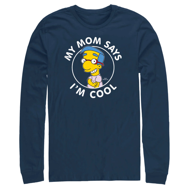 Men's The Simpsons Millhouse My Mom Says I'm Cool Long Sleeve Shirt