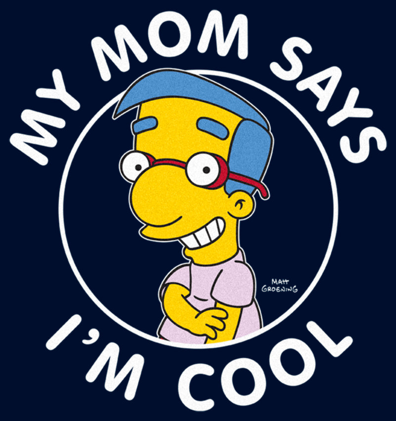 Men's The Simpsons Millhouse My Mom Says I'm Cool Long Sleeve Shirt