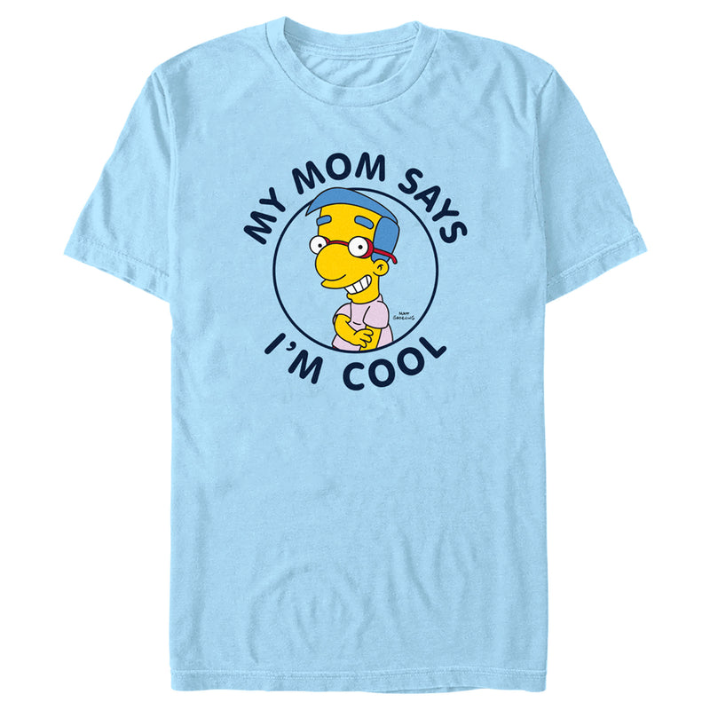 Men's The Simpsons Milhouse My Mom Says I'm Cool T-Shirt
