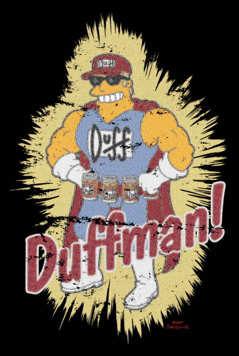 Men's The Simpsons Distressed Duffman Portrait Sweatshirt