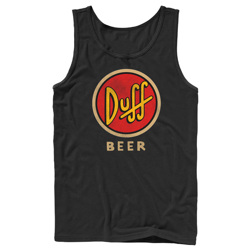 Men's The Simpsons Duff Classic Beer Logo Tank Top