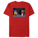 Men's The Simpsons Treehouse of Horror Mr. Burns Dracula Scene T-Shirt