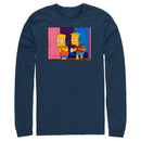 Men's The Simpsons Treehouse of Horror Double Bart Scene Long Sleeve Shirt