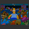 Men's The Simpsons Treehouse of Horror Homer Skeleton Theater Scene Pull Over Hoodie