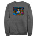 Men's The Simpsons Treehouse of Horror Homer Skeleton Theater Scene Sweatshirt