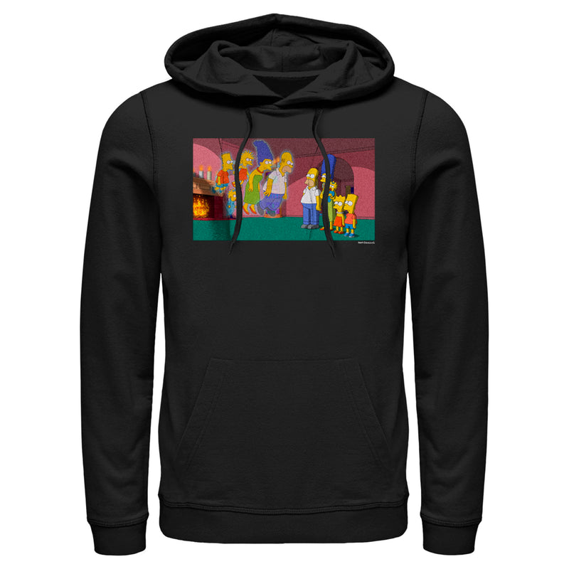 Men's The Simpsons Treehouse of Horror Doppelgangers Scene Pull Over Hoodie