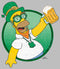 Men's The Simpsons St. Patrick's Day Leprechaun Homer T-Shirt