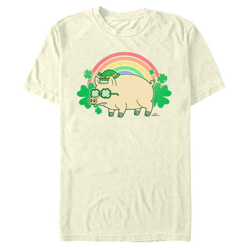 Men's The Simpsons St. Patrick's Day Rainbow Plopper T-Shirt