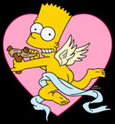 Men's The Simpsons Valentine's Day Cupid Bart T-Shirt