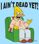 Men's The Simpsons Grandpa Simpson I Ain't Dead Yet T-Shirt