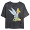 Junior's Peter Pan Tinker Bell Distressed Wings Portrait T-Shirt