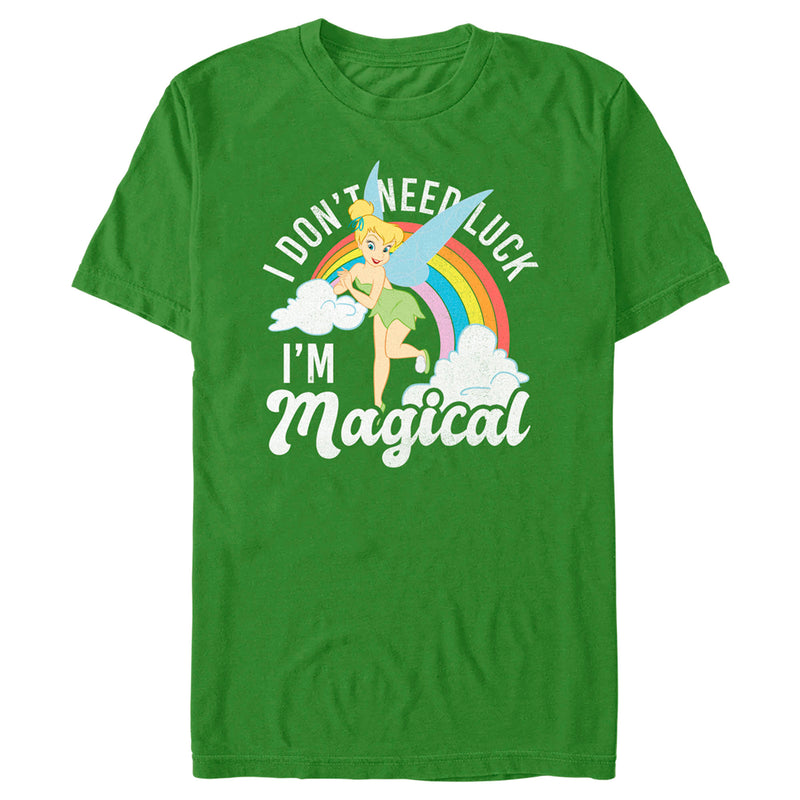 Men's Peter Pan St. Patrick's Day Tinkerbell I Don't Need Luck I'm Magical T-Shirt