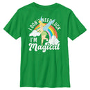 Boy's Peter Pan St. Patrick's Day Tinkerbell I Don't Need Luck I'm Magical T-Shirt