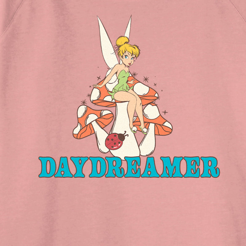 Junior's Peter Pan Tinker Bell Daydreamer Mushroom Sweatshirt