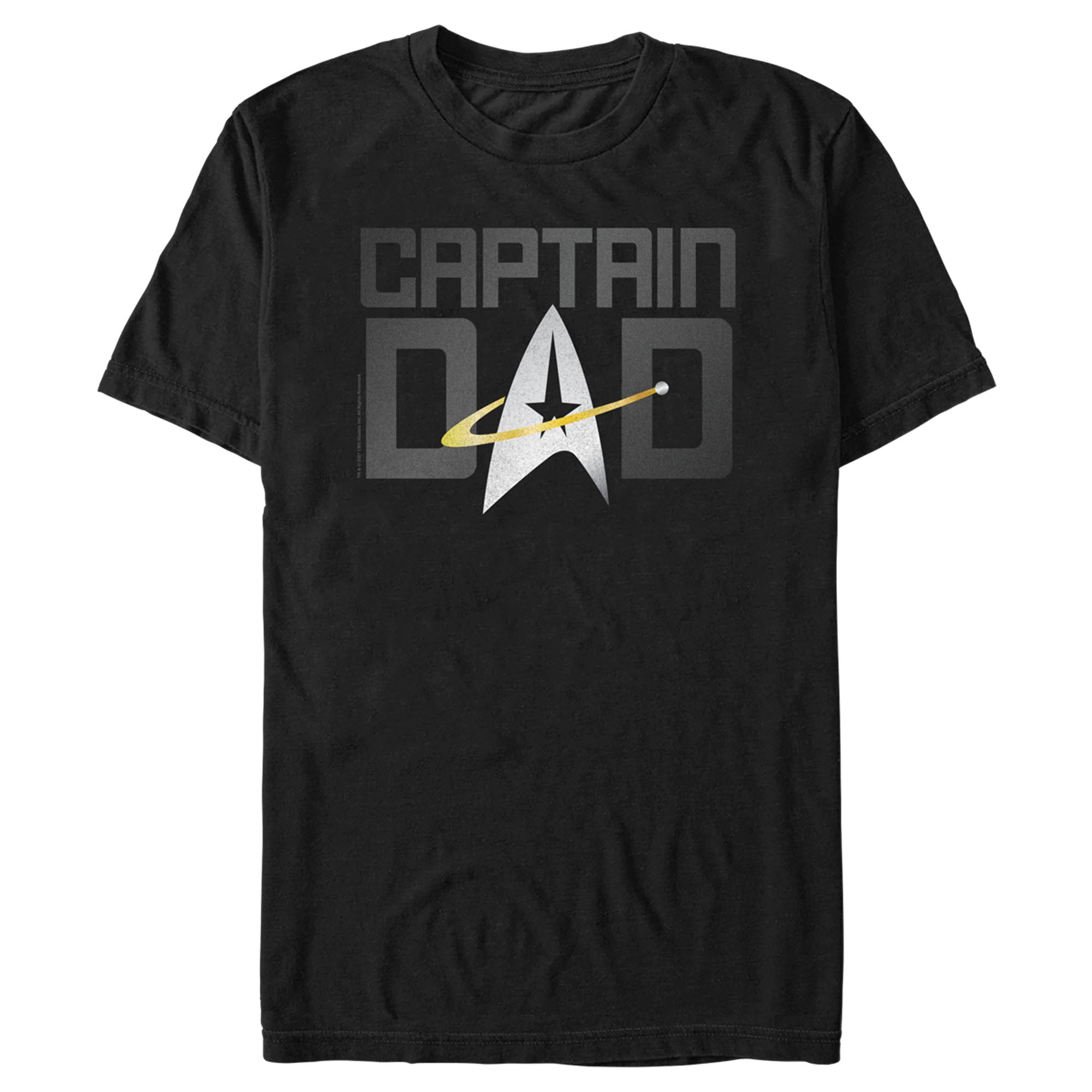 【PORTERNA】Star frill t-shirt Men's Star Trek: The Next Generation Captain Dad T-Shirt
