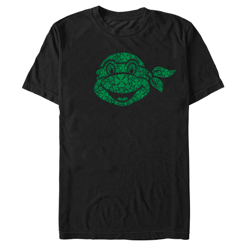 Men's Teenage Mutant Ninja Turtles St. Patrick's Day Michelangelo Shamrock Fill T-Shirt
