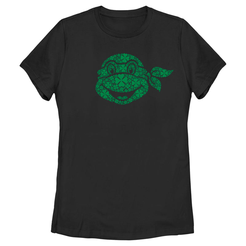 Women's Teenage Mutant Ninja Turtles St. Patrick's Day Michelangelo Shamrock Fill T-Shirt