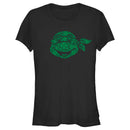 Junior's Teenage Mutant Ninja Turtles St. Patrick's Day Michelangelo Shamrock Fill T-Shirt