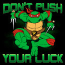 Women's Teenage Mutant Ninja Turtles St. Patrick's Day Raphael Don't Push Your Luck T-Shirt