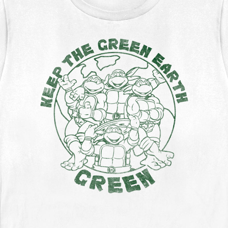 Women's Teenage Mutant Ninja Turtles Keep the Earth Green T-Shirt