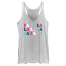 Women's Lost Gods Fa La La Stack Racerback Tank Top