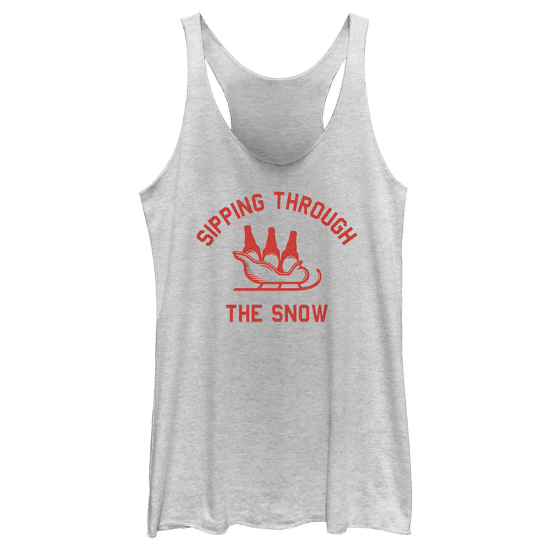 Women's Lost Gods Sipping Through the Snow Racerback Tank Top