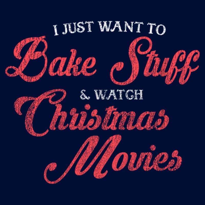 Boy's Lost Gods Distressed Bake Stuff and Christmas Movies T-Shirt