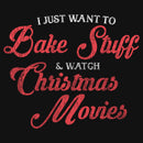 Girl's Lost Gods Distressed Bake Stuff and Christmas Movies T-Shirt