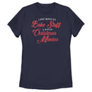 Women's Lost Gods Distressed Bake Stuff and Christmas Movies T-Shirt