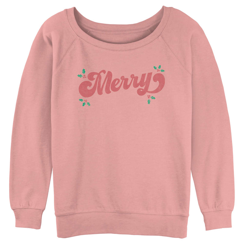 Junior's Lost Gods Christmas Merry Mistletoe Sweatshirt