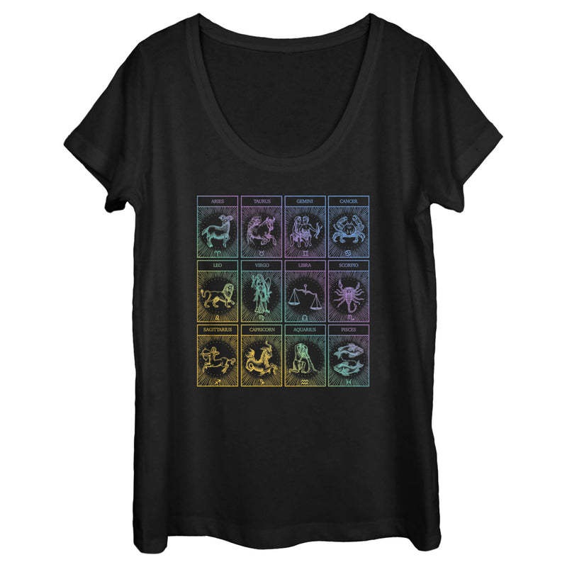 Women's Lost Gods Zodiac Tarot Cards T-Shirt