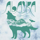 Junior's Lost Gods Alaska Wolf Silhouette Retro T-Shirt