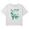 Girl's Lost Gods Alaska Wolf Silhouette Teal T-Shirt