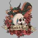 Junior's Lost Gods Rock and Roll Dragon Skull T-Shirt