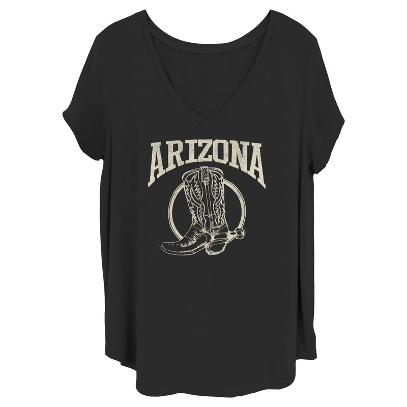 Women's Lost Gods Distressed Arizona Cowboy Boot T-Shirt