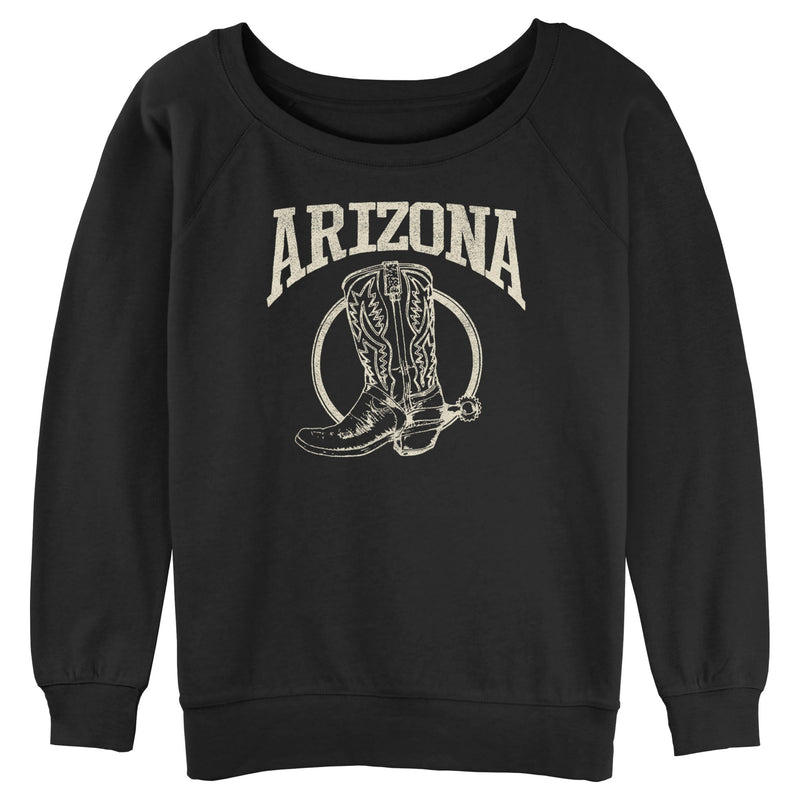 Junior's Lost Gods Distressed Arizona Cowboy Boot Sweatshirt