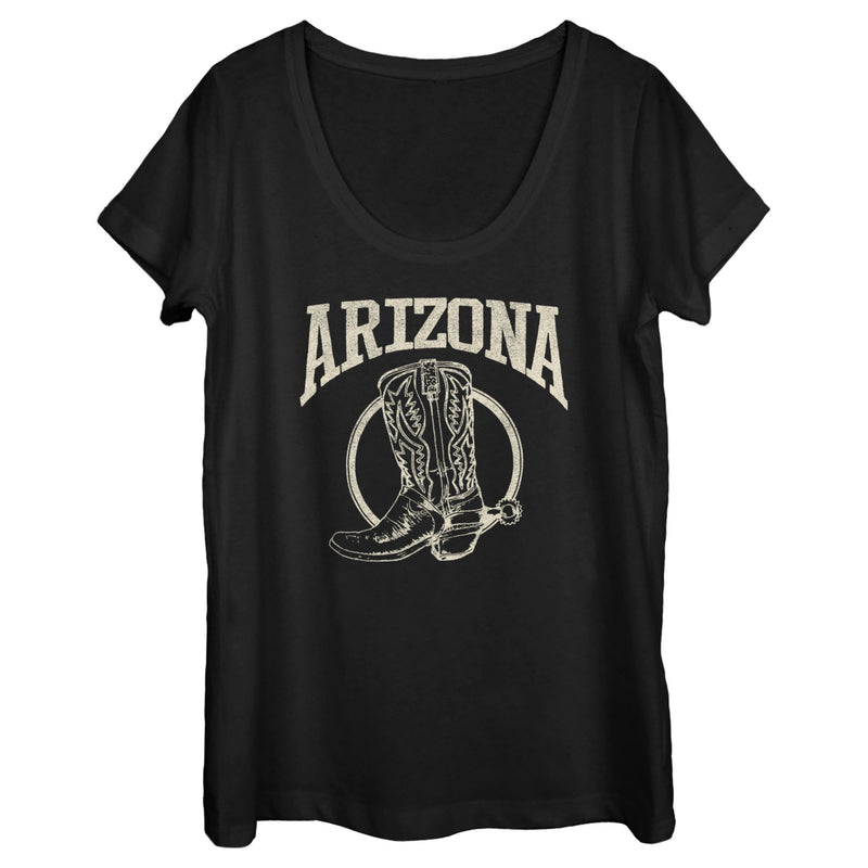 Women's Lost Gods Distressed Arizona Cowboy Boot T-Shirt