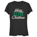 Junior's Lost Gods Merry Elfin' Christmas T-Shirt