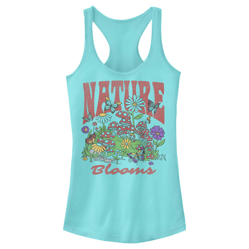 Junior's Lost Gods Nature Blooms Racerback Tank Top