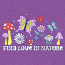 Girl's Lost Gods Find Love in Nature T-Shirt